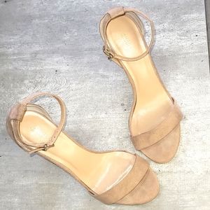Express faux suede sandals
